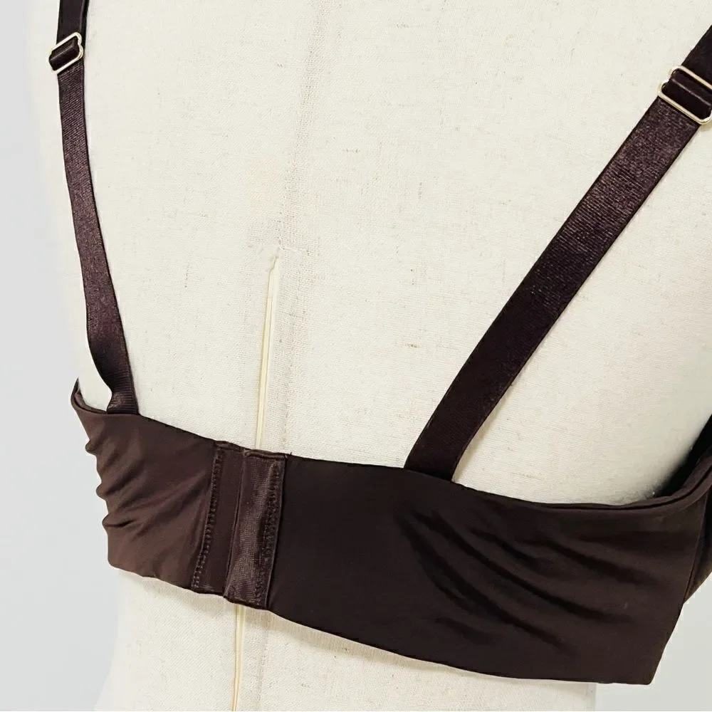 Thirdlove 24/7 Classic T-Shirt Bra Worn Once 38F Espresso Brown Memory Foam